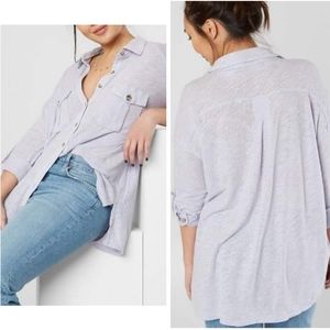 free people • we the free penelope boho lightweight button down cardigan tee top